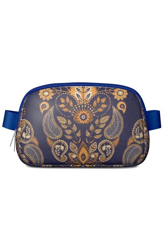 Artistic Chic Waist Bag – Paisley Floral Fanny Pack with Bohemian Retro Pattern and Elegant Style