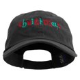 thumbnail image 1 of Artistic Christmas Logo Embroidered Low Profile Dyed Cotton Twill Cap - Black OSFM, 1 of 5