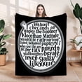 thumbnail image 1 of Artistic Circular Design Flannel Blanket - Durable Soft & Warm for Sofa Travel Bed & Chair - Cozy Calligraphic Style, 1 of 7