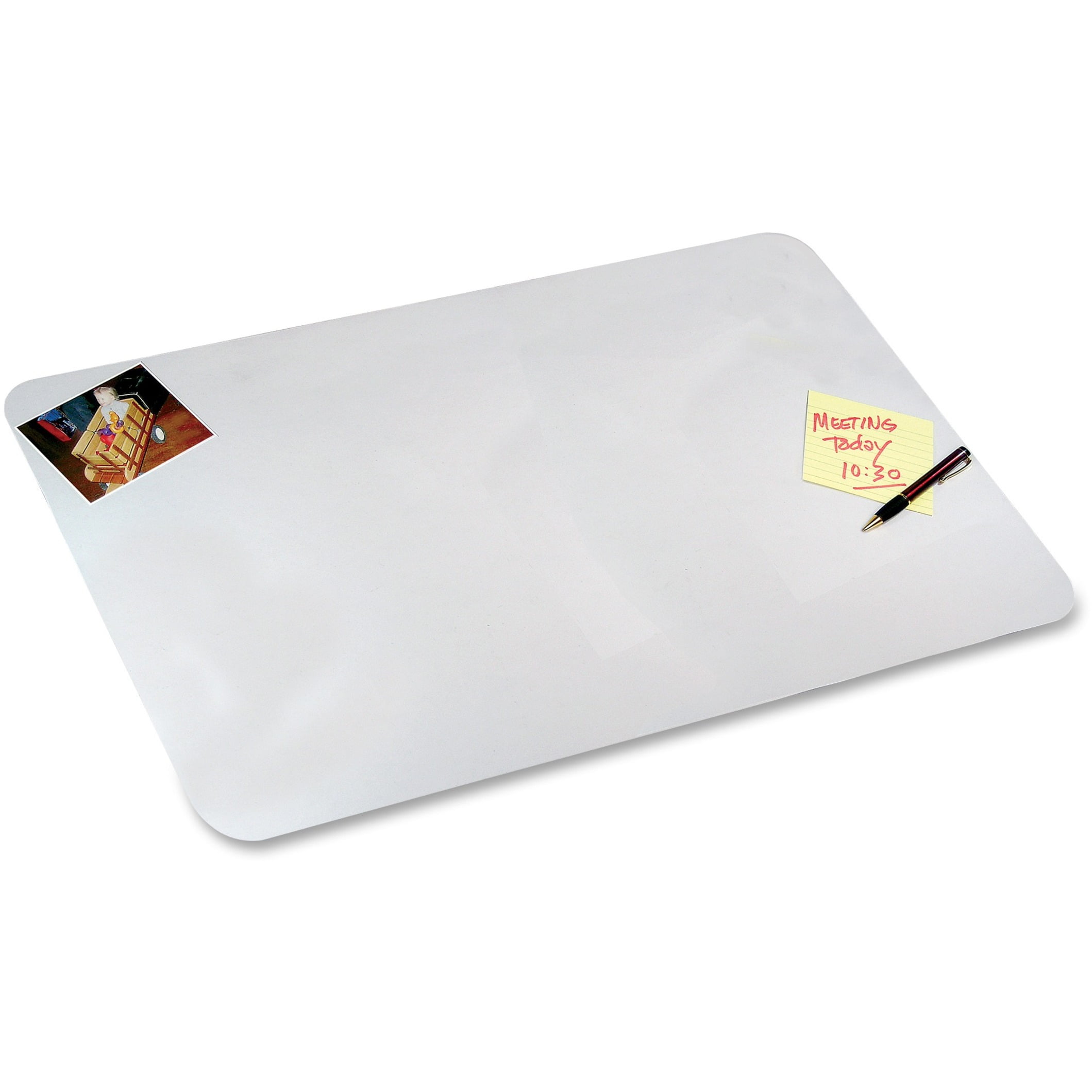 Artistic Clear Desk Pad 20 x 36 Clear Polyurethane Walmart