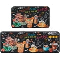 thumbnail image 1 of Artistic and Colorful Kitchen Rugs 2PCS, Anti Fatigue Kitchen Mats for Floor, Coffee Kitchen Rugs Thickening Non Skid Washable Absorbent Kitchen Mats Set for Kitchen Office 17.3"×30"+17.3"×47", 1 of 6