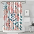 thumbnail image 1 of Artistic Country Farmhouse Shower Curtain 72x72, Rustic Bloom and Botanical Print, Bright Polyester Fabric with Rings, 1 of 5