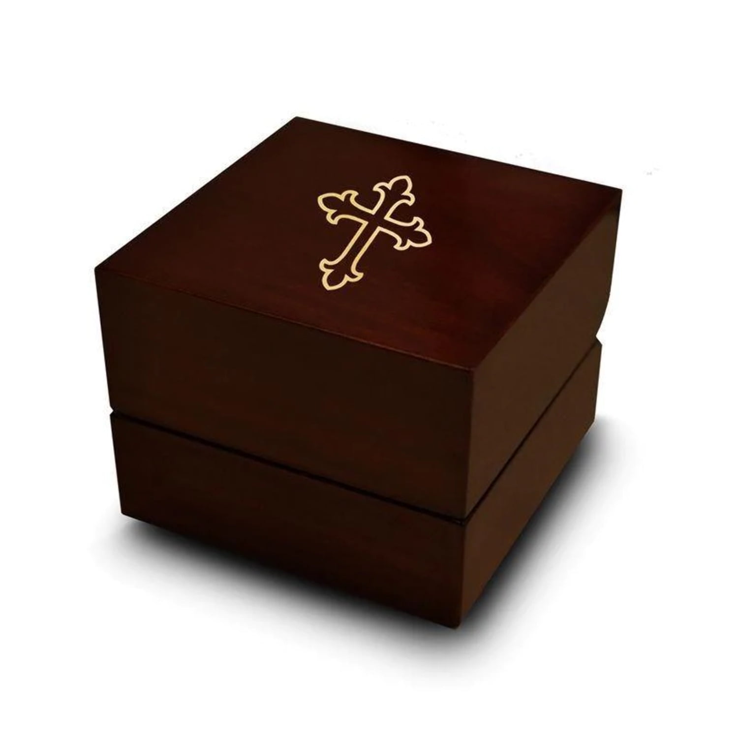 Artistic Cross Engraved Wood Ring Box Chocolate Dark Wood Personalized Wooden Wedding Ring Box Artistic Cross Engraved Wood Ring Box Chocolate Dark Wood Personalized Wooden Wedding Ring Box