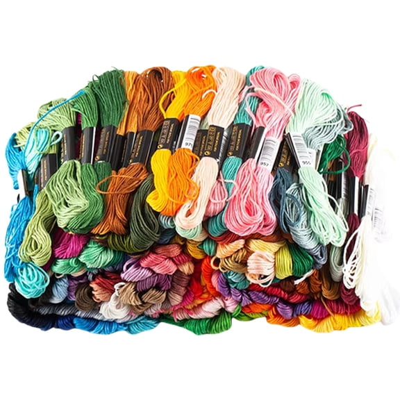 Artistic Crosses Stitching Embroidery Thread Versatile Embroidery Flosses Colorful Thread for Needlecraft Projects