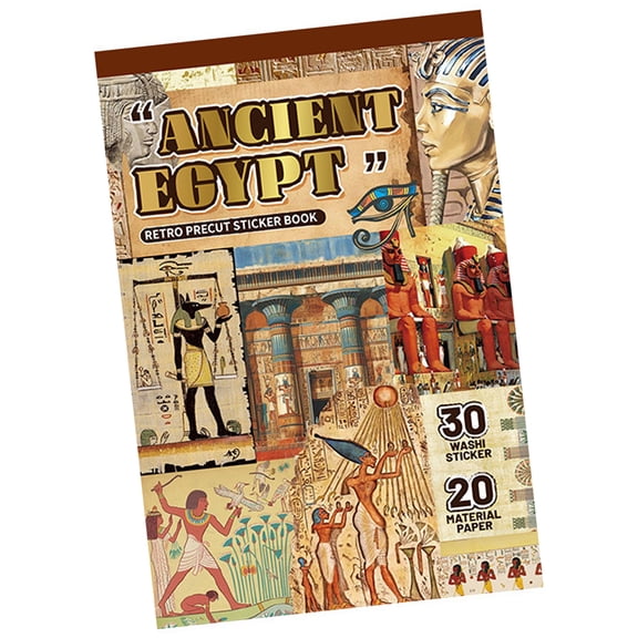 Artistic Cut Out Egyptian Themed Sticker For Daily Note Taking Journal Photo Album Scrapbooking Phone Cover Decoration