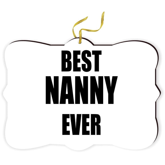 Artistic Donna - Best Nanny Ever - for Car Interior Rear View Mirror Hanger Car Accessories Interior Decoration Hanging Ornament Fancy Christmas Tree Ornament for Christmas