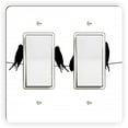 thumbnail image 1 of Artistic Donna - Birds on Wire be Different -Double Rocker Light Switch Cover - Double Rocker Switch Plate, 1 of 1