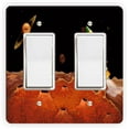 thumbnail image 1 of Artistic Donna - Rocket Ship - OuterSpace -Double Rocker Light Switch Cover - Double Rocker Switch Plate, 1 of 1