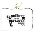 thumbnail image 1 of Artistic Donna - Sheriff by Day Cat Lover by Night - for Car Interior Rear View Mirror Hanger Car Accessories Interior Decoration Hanging Ornament Fancy Christmas Tree Ornament for Christmas, 1 of 1