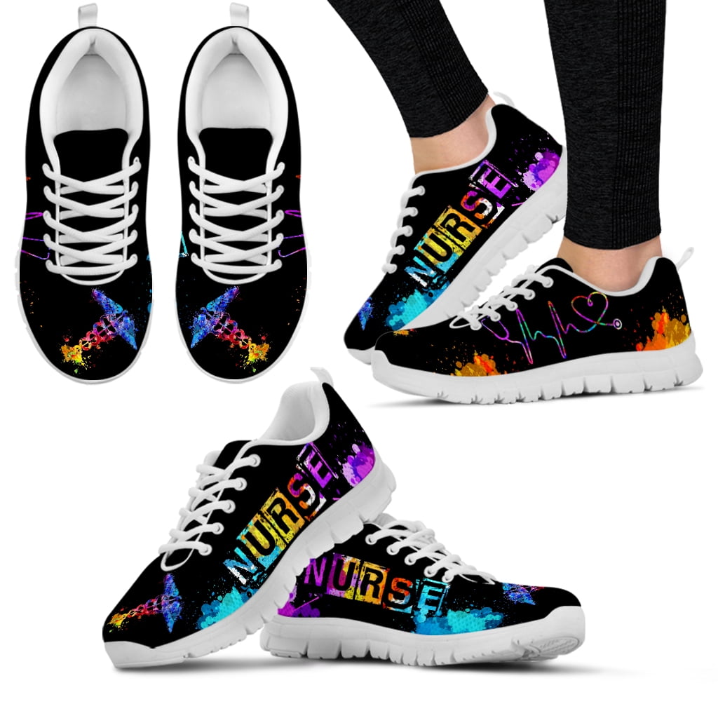 Pattern Print Hair Stylist Black Sneaker Shoes For Men Women main image 1
