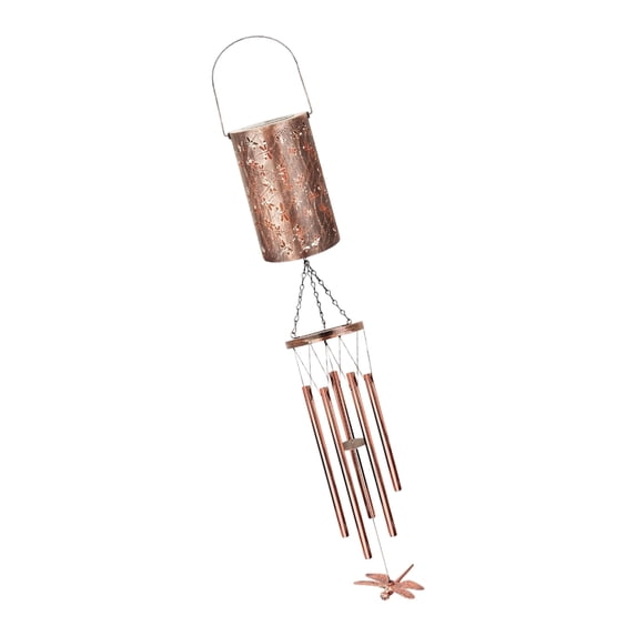 Artistic Elegant Solar Lighted Metal Butterfly Wind Chimes Perfect For ...