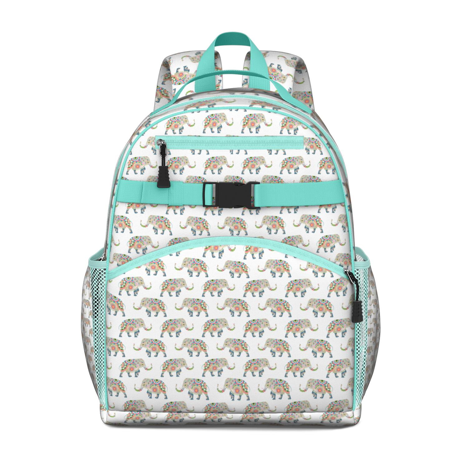 Artistic Elephant Illustration Backpack Tribal Baby Elephant Print with ...