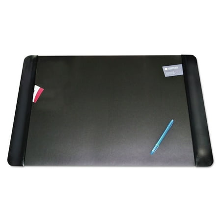 Artistic Executive Desk Pad with Leather-Like Side Panels, 36 x 20, Black
