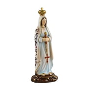Artistic Fatima Virgin Statue Representing Peace And Devotion Resin Figurine For Home Altars And Church Decoration
