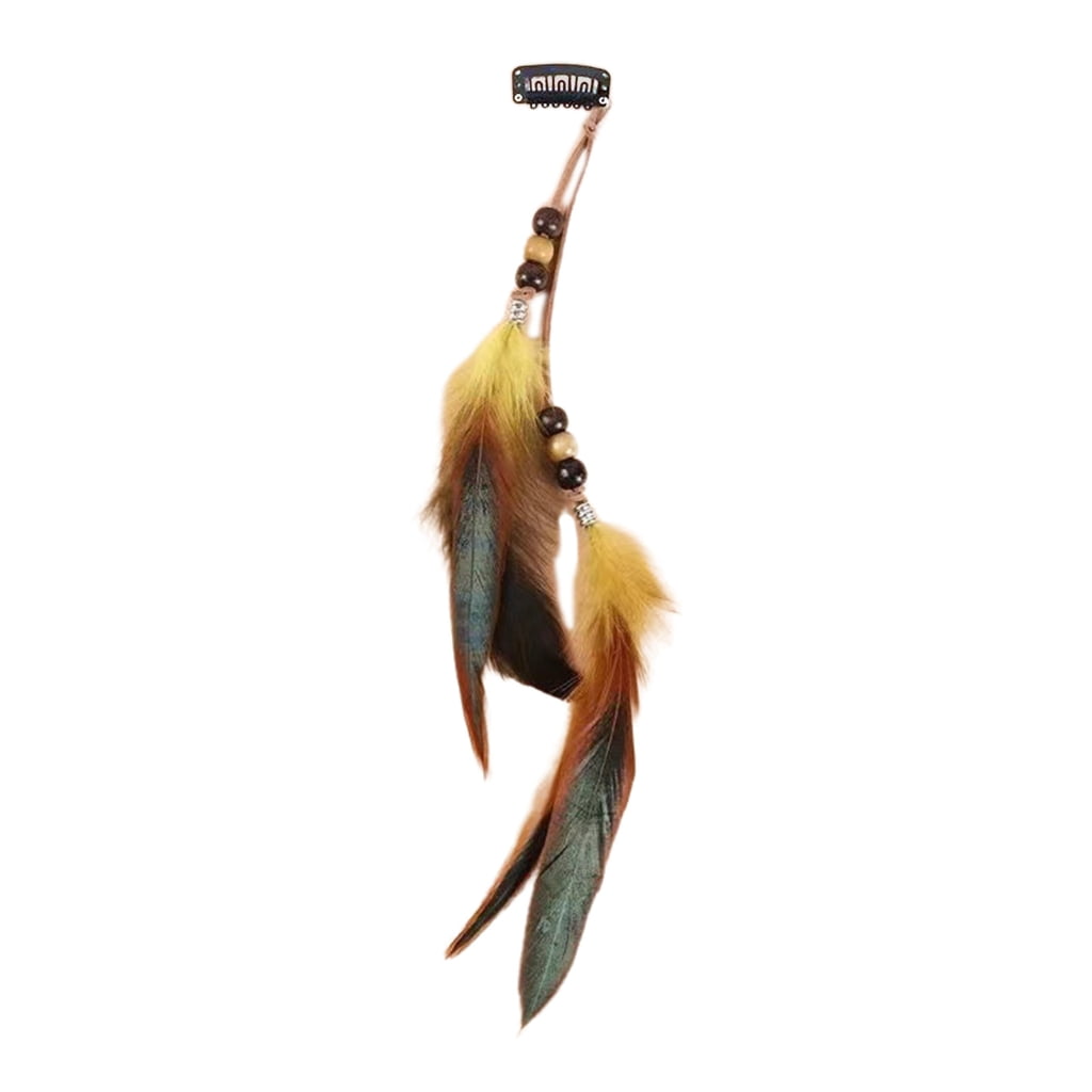 Artistic Feather Hair Clip Long Tassels Hair Decoration For Stylish ...