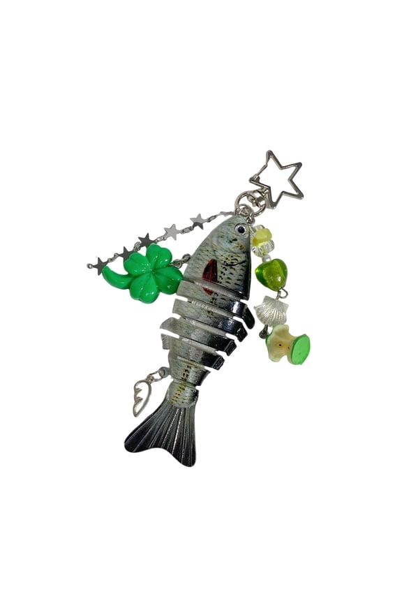 Artistic Fishing Lure Keychain High Detail Fish Replicas Sturdy Resin Key Accessory Realistic Fish Lure Key Rings