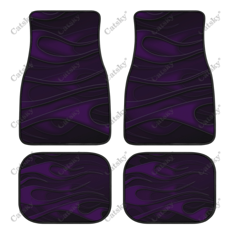 Artistic Flame Car Floor Mats 4Piece Front & Rear Protection Set