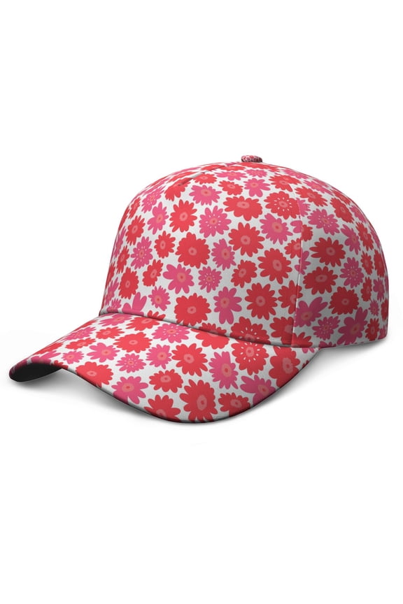 Artistic Floral Baseball Cap Adjustable Snapback Vintage Style