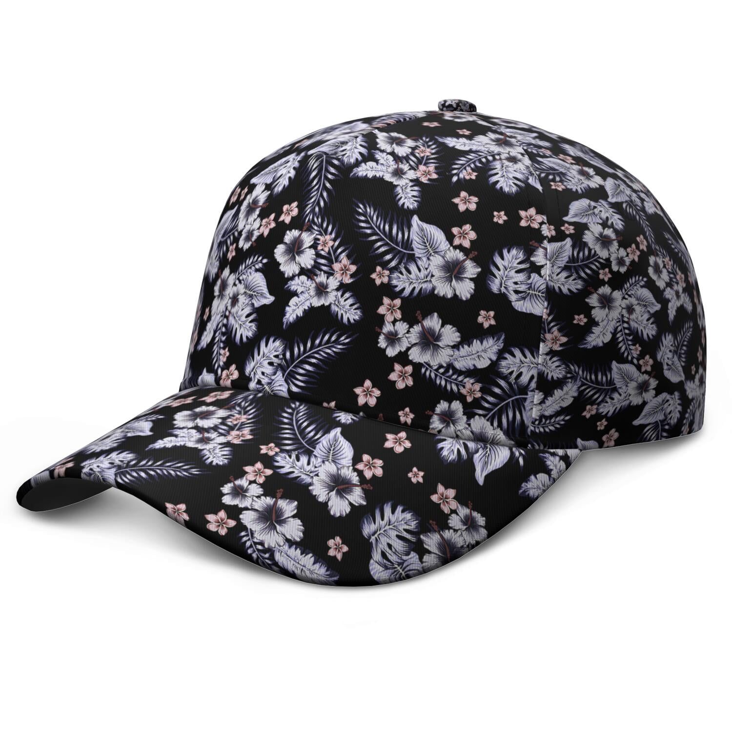 Artistic Floral Dad Hat – Rustic Baseball Cap with Botanical Bloom