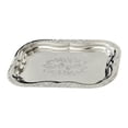 Artistic Floral Engraved Kitchen Serving Platters Steel Trinket Tray ...