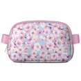thumbnail image 1 of Artistic Floral Fanny Pack - Waterproof Adjustable Waist Bag with Unique Watercolor Flowers, Fashionable Daily Wear, 1 of 4