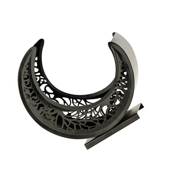 Artistic Florals Pattern Crescents Fruit Plate Metal Materials Easy Cleaning Surfaces Modern Homes Kitchen Accessory