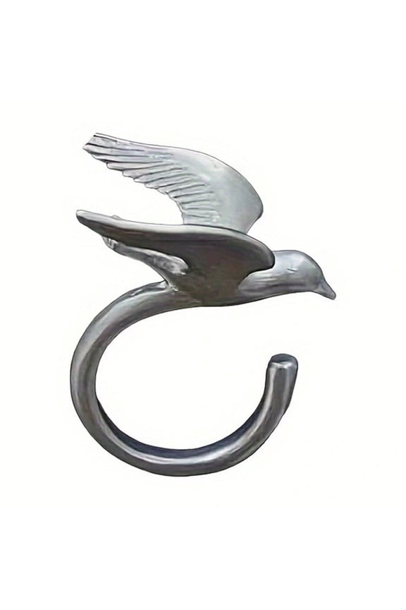 Artistic Flying Wild Bird Adjustable Opening Rings Metal Finger Jewlery Unisex Fashion Accessory for Everyday Wear