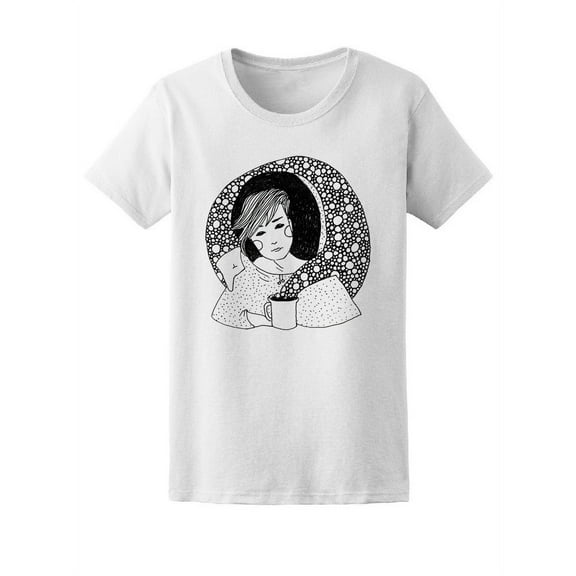 Artistic Girl Nightsky T-Shirt Women -Image by Shutterstock, Female Medium