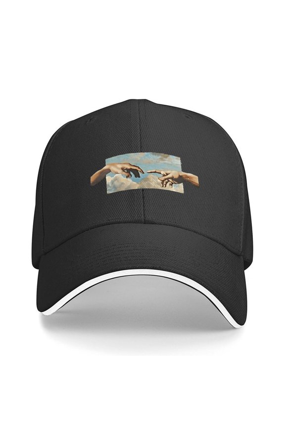 Artistic Hands Print Baseball Cap Adjustable Strap for Running Workouts and Outdoor Activities All Seasons,Made In USA,Adult One Size Fits All