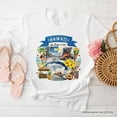 thumbnail image 1 of Artistic Hawaii State Themes and Landmarks T-Shirt, Tee for History and Travel Lovers, 1 of 6