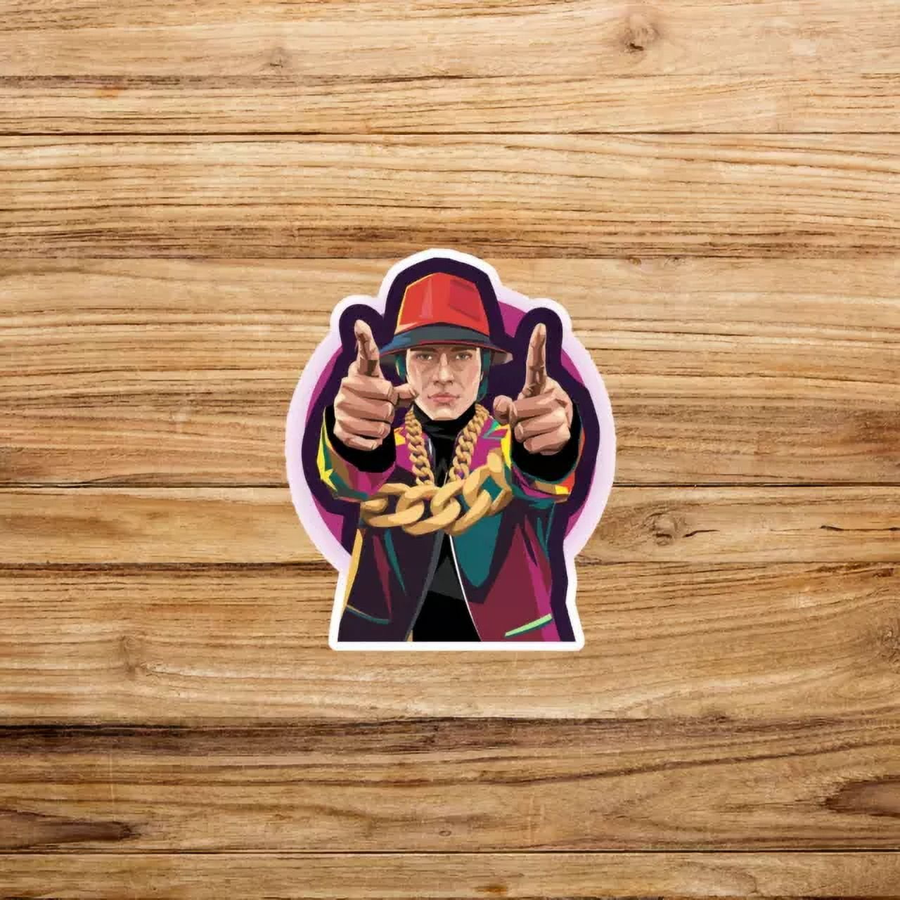 Artistic Hip Hop Rapper Sticker - Colorful Urban Street Style ...