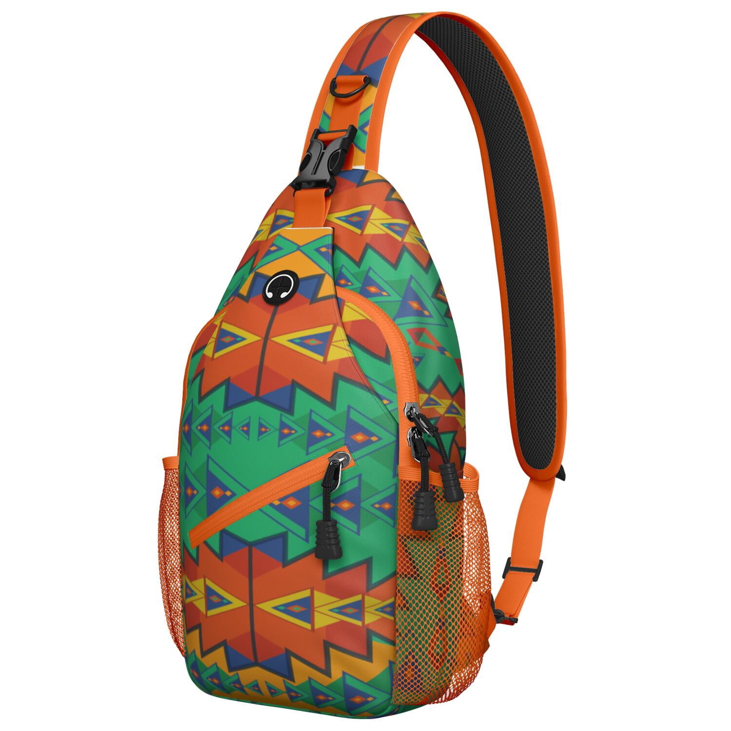Artistic Home Accents Chest Bag Anti-Theft Crossbody Sling Bag for Commuting Vintage & Durable
