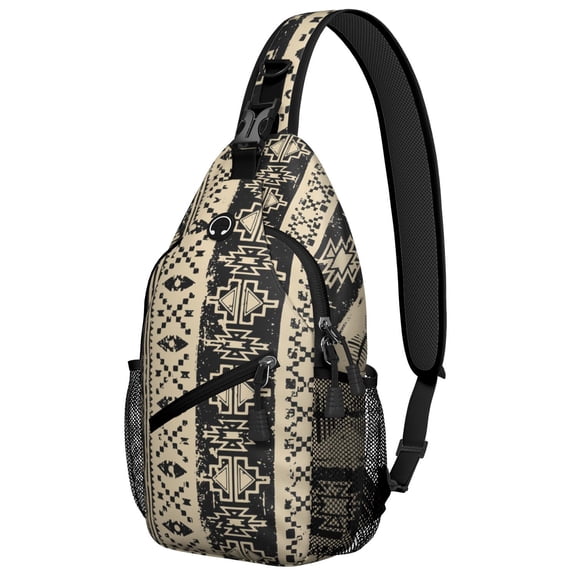 Artistic Home Accents Pattern Sling Backpack for Women Men, Stylish Crossbody Bag for Travel, Hiking, Shopping