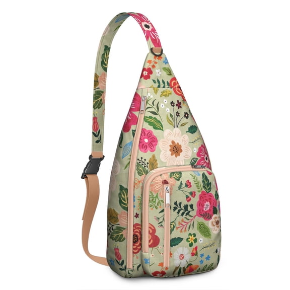 Artistic Home Accents Sling Backpack – Abstract Geometric Crossbody Bag, Fashionable & Functional