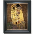 thumbnail image 1 of Artistic Home Gallery 1114579BG The Kiss By Gustave Klimt Premium Black And Gold Framed Canvas Wall Art, 1 of 1