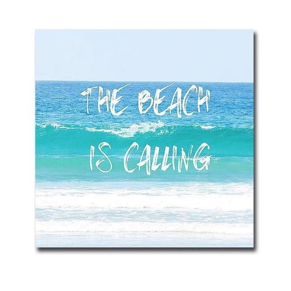 Artistic Home Gallery 1212Q278IG Beach is Calling by Sylvia Coomes Premium Gallery-Wrapped Canvas Giclee Art - 12 x 12 x 1.5 in.