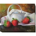thumbnail image 1 of Artistic Home Gallery 1215J834IG Strawberries & White Teapot by Cheri Wollenberg Premium Gallery-Wrapped Canvas Giclee Art - 12 x 15 x 1.5 in., 1 of 1