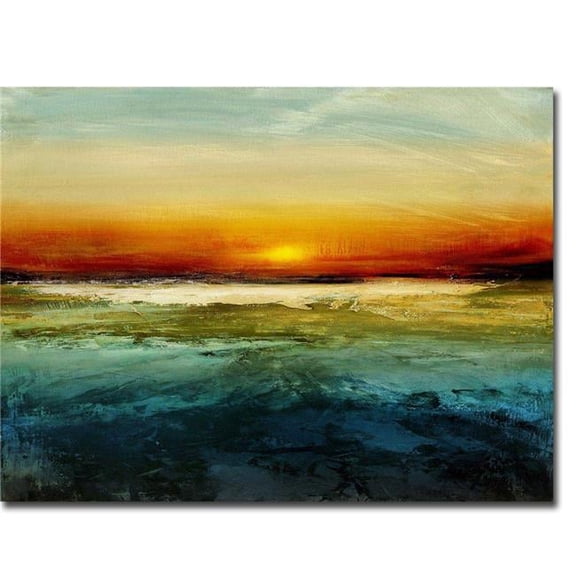 Artistic Home Gallery 12167443TG Setting Sun by Jake Messina Premium Gallery-Wrapped Canvas Giclee Art - 12 x 16 in.