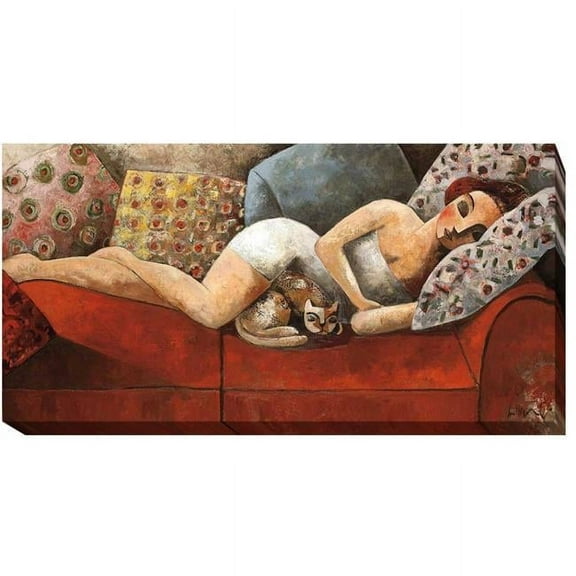 Artistic Home Gallery 1224M483CG Siesta by Didier Lourenco Premium Gallery-Wrapped Canvas Giclee Art - Ready-to-Hang, 12 x 24 x 1.5 in.