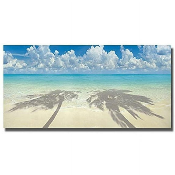 Artistic Home Gallery 1224P435EG Dancing Palms by Doug Cavanah Premium Gallery-Wrapped Canvas Giclee Art - Ready-to-Hang - Large - Standard, 12 x 24 x 1.5 in.