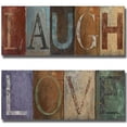 thumbnail image 1 of Artistic Home Gallery 1640AM149SG Laugh & Love by Patricia Pinto 2-Piece Premium Oversize Gallery-Wrapped Canvas Giclee Art Set - 40 x 16 x 1.5 in., 1 of 1