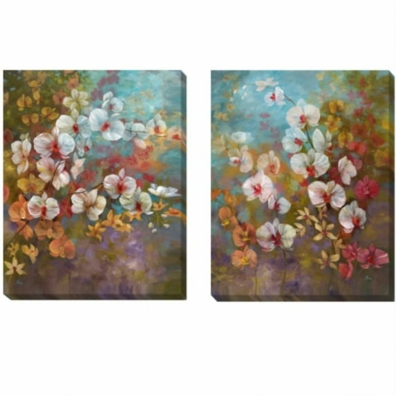 Artistic Home Gallery 2228296G Bali Garden Canvas Giclee Set - 22 in.