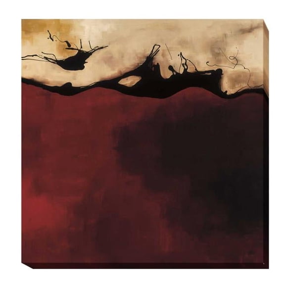 Artistic Home Gallery 30300717CG Fire by Laurie Maitland Premium Gallery-Wrapped Canvas Giclee Art - Ready to Hang, 30 x 30 x 1.5 in.