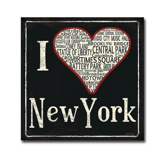 Artistic Home Gallery 30305743IG NYC by Jo Moulton Premium Gallery-Wrapped Canvas Giclee Art - Ready to Hang, 30 x 30 in.