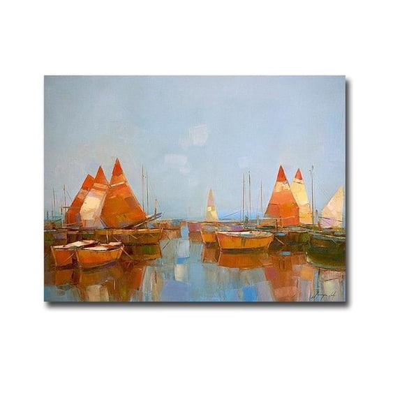 Artistic Home Gallery 3040F854IG Gateway Harbor by Vahe Yeremyan Premium Oversize Gallery-Wrapped Canvas Giclee Art - 30 x 40 x 1.5 in.