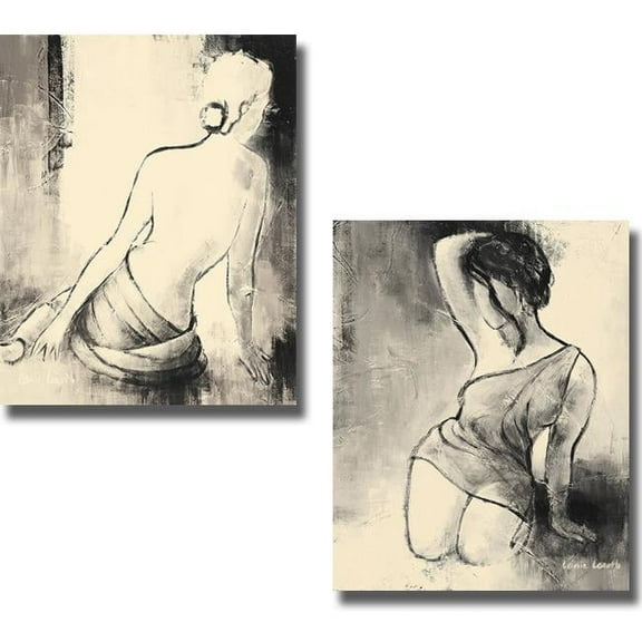Artistic Home Gallery 810650S Figurative Woman I & II by Lanie Loreth Premium Stretched Canvas Wall Art Set - 2 Piece