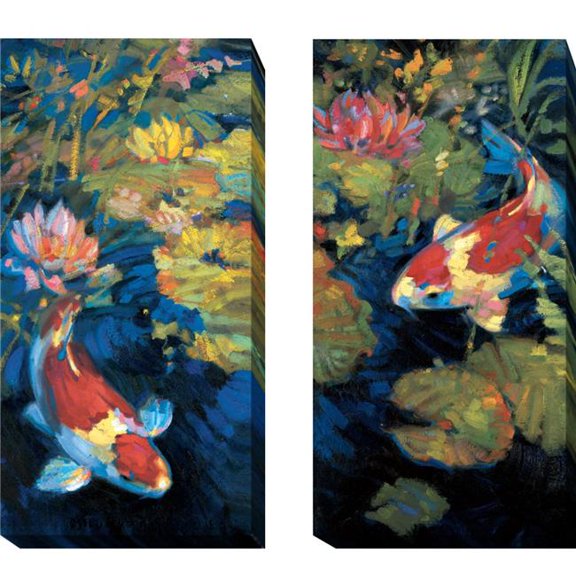 Artistic Home Gallery  Asian Serenity I & II by Leif Ostlund 2-Piece Premium Gallery-Wrapped Canvas Giclee Art Set