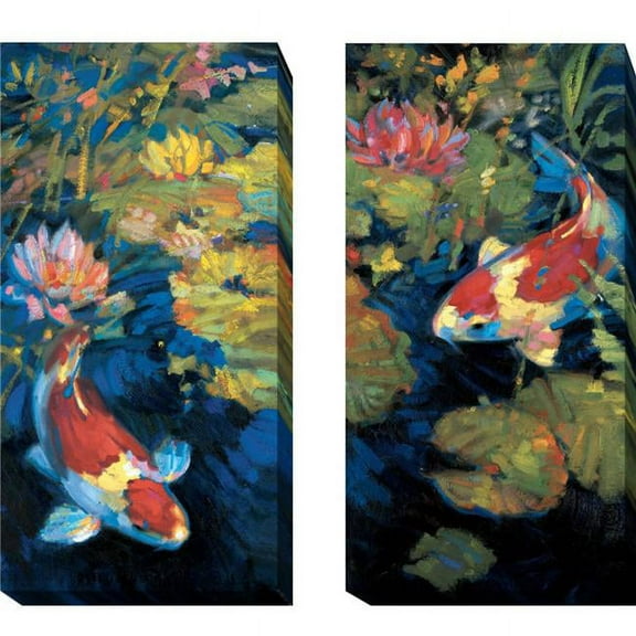 Artistic Home Gallery  Asian Serenity I & II by Leif Ostlund Premium Gallery-Wrapped Canvas Giclee Art Set