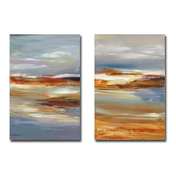Artistic Home Gallery Fresh Aire I & II by Caroline Gold 2-Piece Premium Gallery-Wrapped Canvas Giclee Art Set