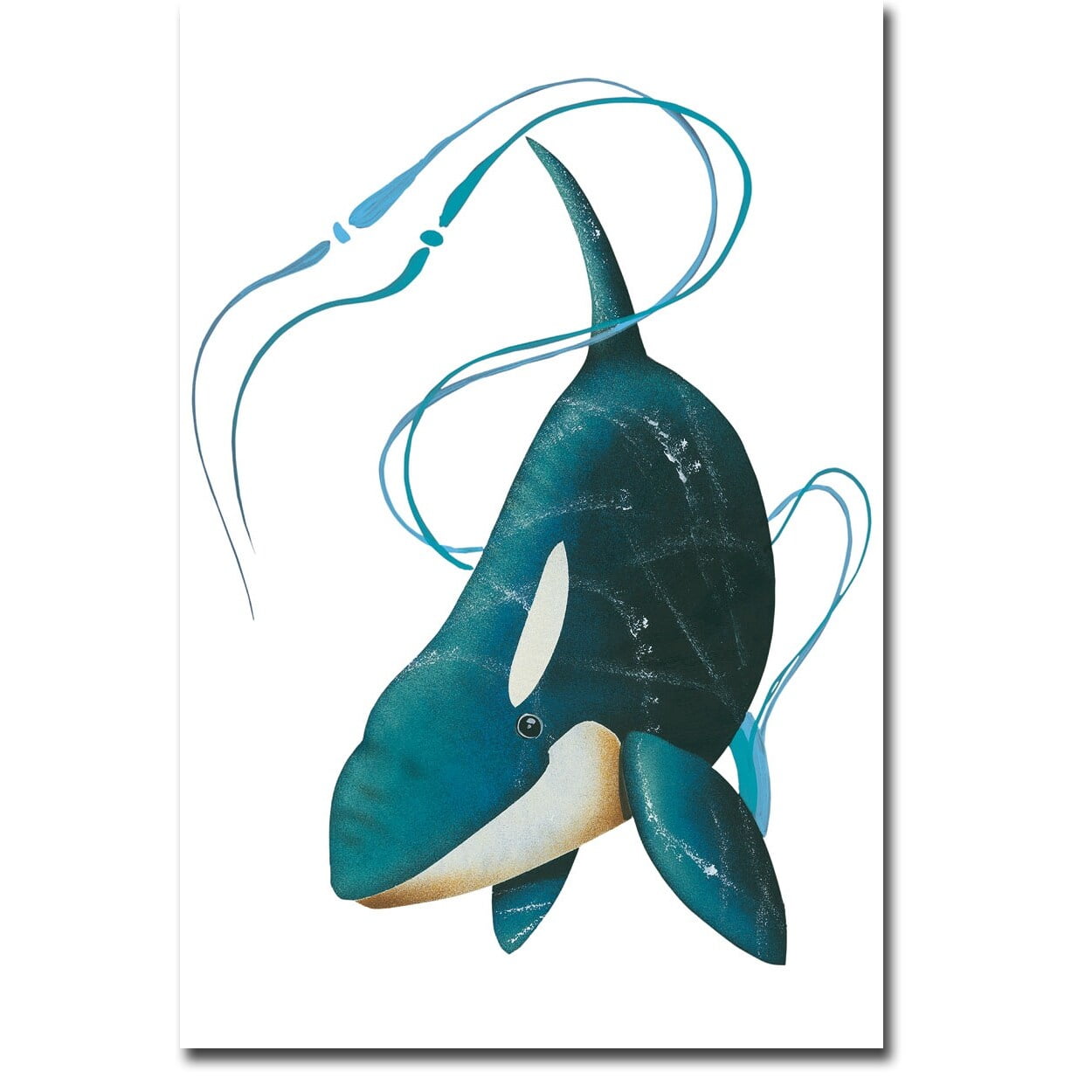 Water Guardians Blue and White Canvas Wall Art 36 x 24